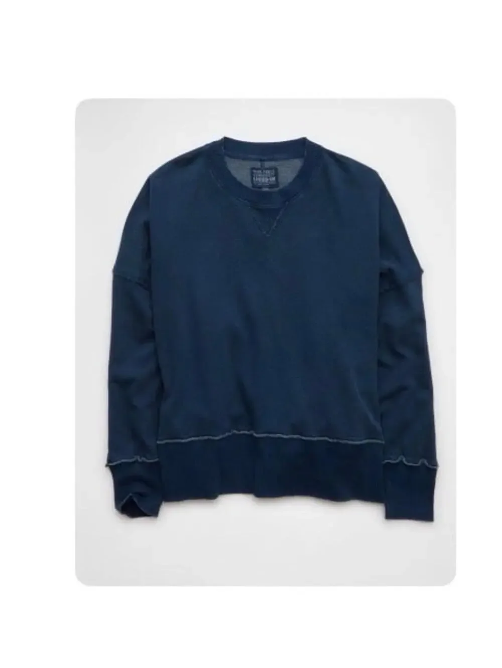 AE Big Hug Crew Neck Sweatshirt size Md Indigo